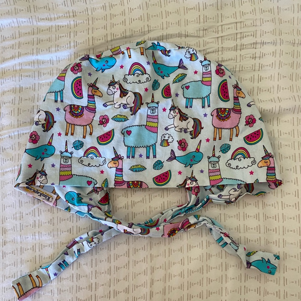 Kims Kaps Unicorn Scrub Cap